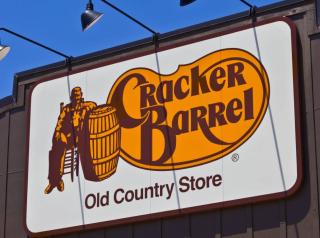 Cracker Barrel signage. 