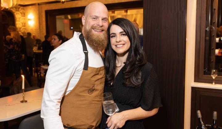 Chef Chris Curren and Megan Curren.