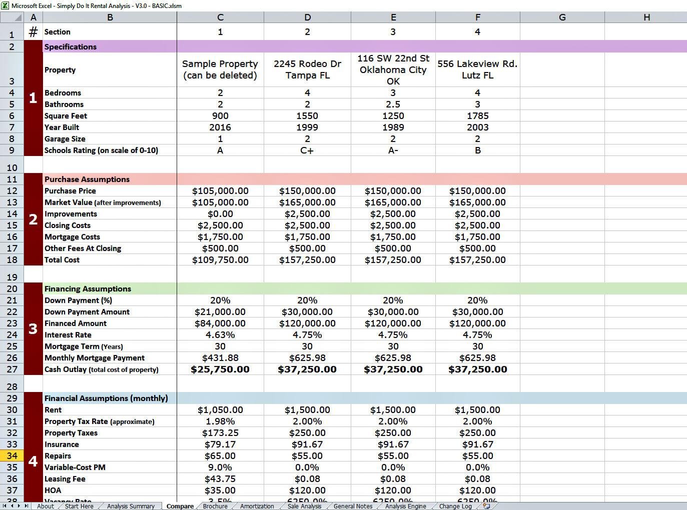Excel V3 Compare